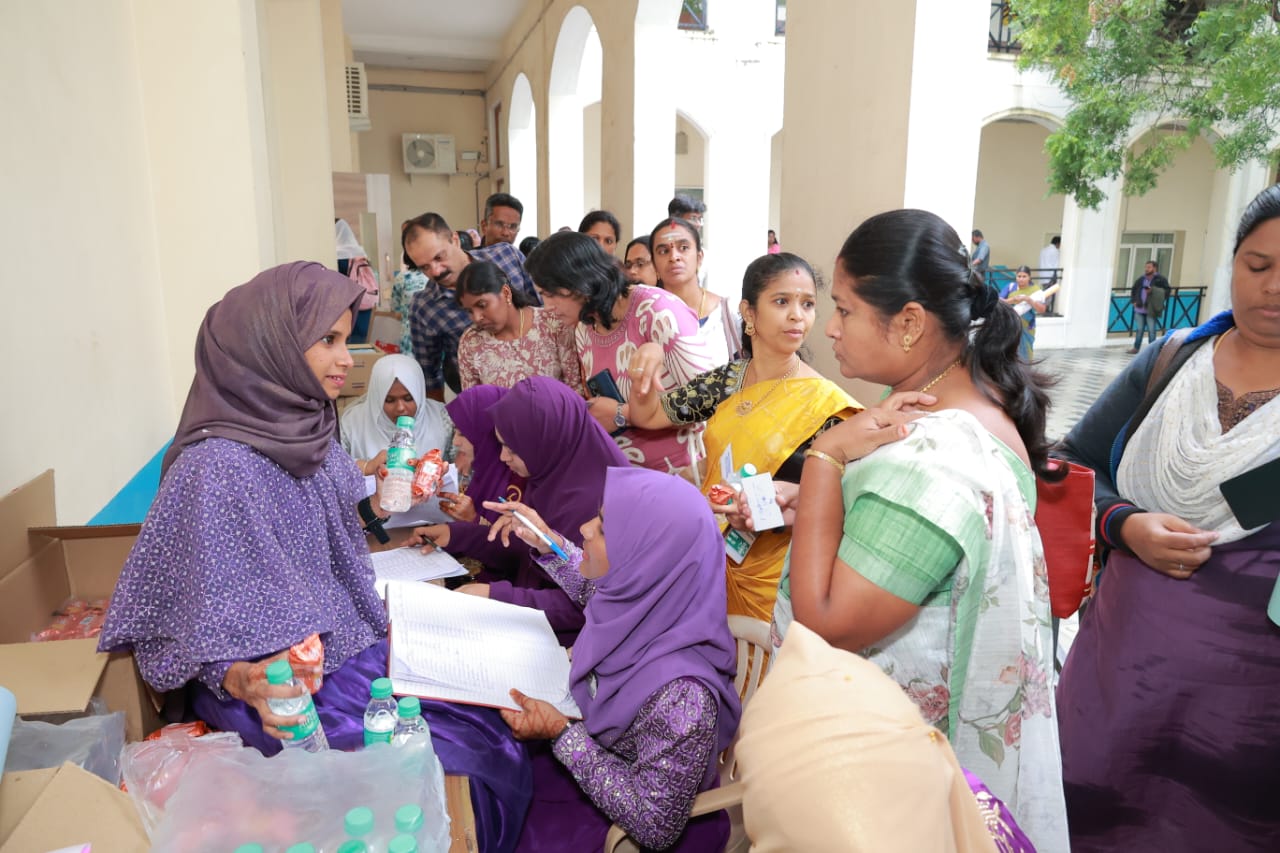 A nurse providing care at a health clinic.